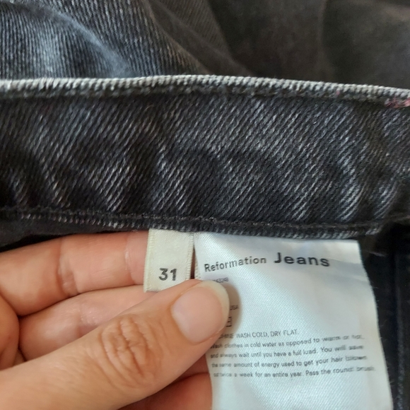 Reformation Julia High Cigarette Jeans in Pacific wash Sz 31 - Picture 9 of 13